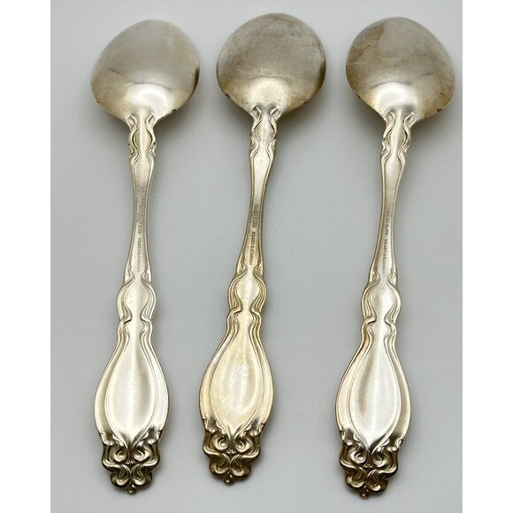 Holmes & Edwards Tablespoon Spoons Chalon Chatsworth 1906 Rolled Plate Monogram - Picture 2 of 9